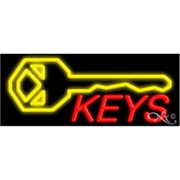 13" x 32" x 3" neon sign, mounted on an unbreakable... from ASI 30442 Above & Beyond Advertising Products / PromoAdLine