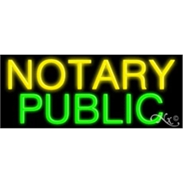 13" x 32" x 3" neon sign, mounted on an unbreakable... from ASI 30442 Above & Beyond Advertising Products / PromoAdLine