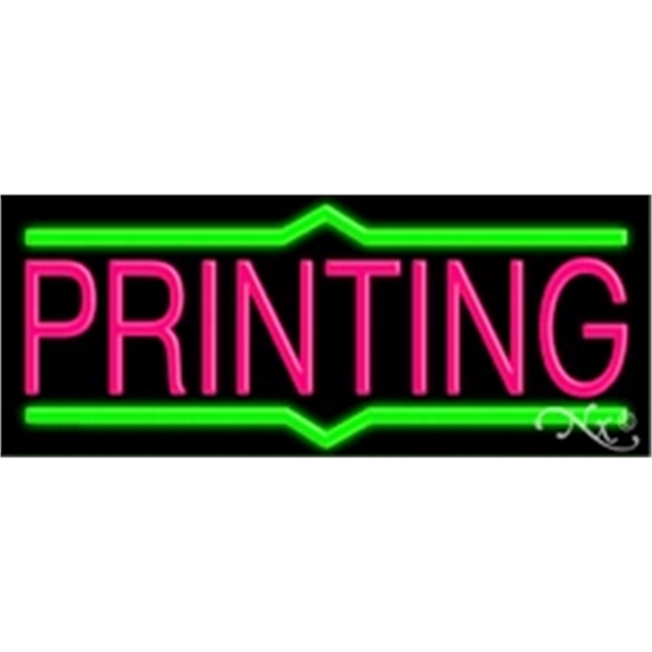 13" x 32" x 3" neon sign, mounted on an unbreakable... from ASI 30442 Above & Beyond Advertising Products / PromoAdLine