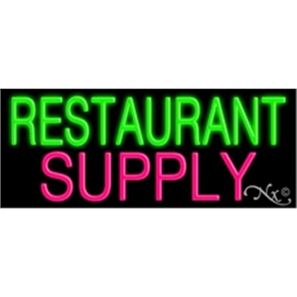 13" x 32" x 3" neon sign, mounted on an unbreakable... from ASI 30442 Above & Beyond Advertising Products / PromoAdLine