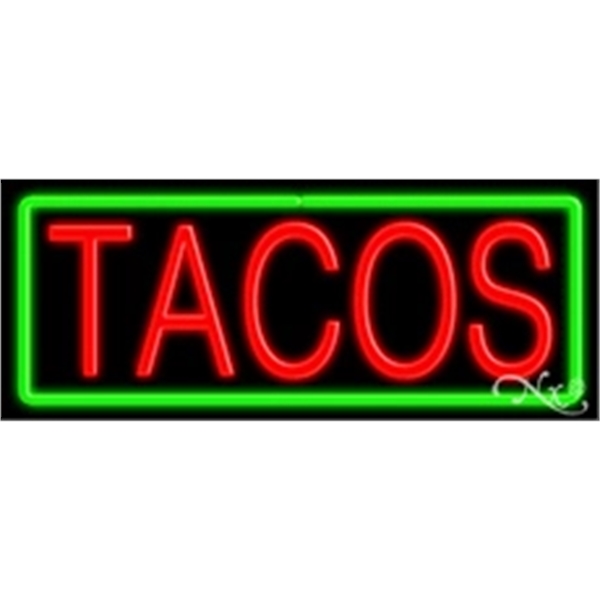 13" x 32" x 3" neon sign, mounted on an unbreakable... from ASI 30442 Above & Beyond Advertising Products / PromoAdLine