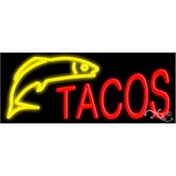 13" x 32" x 3" neon sign, mounted on an unbreakable... from ASI 30442 Above & Beyond Advertising Products / PromoAdLine