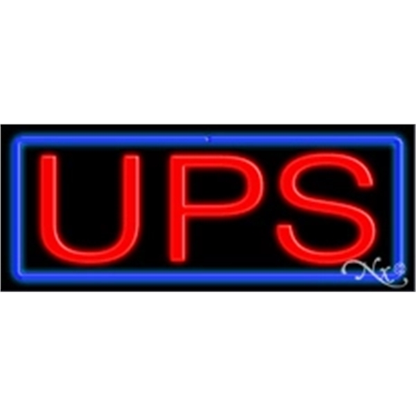 13" x 32" x 3" neon sign, mounted on an unbreakable... from ASI 30442 Above & Beyond Advertising Products / PromoAdLine