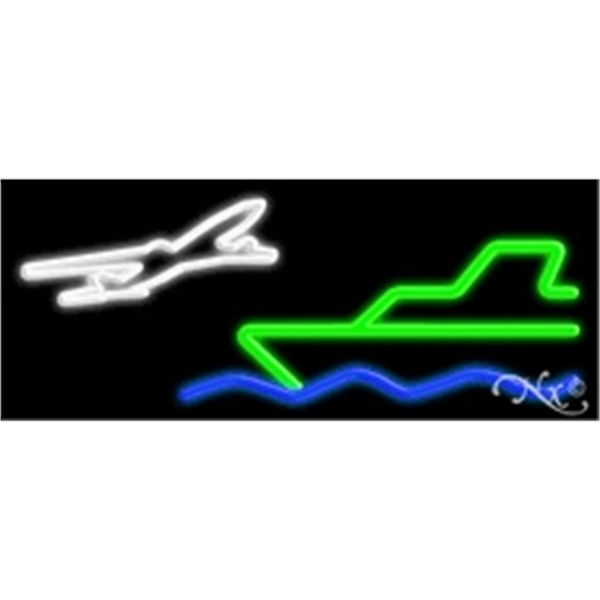 13" x 32" x 3" neon sign, mounted on an unbreakable... from ASI 30442 Above & Beyond Advertising Products / PromoAdLine