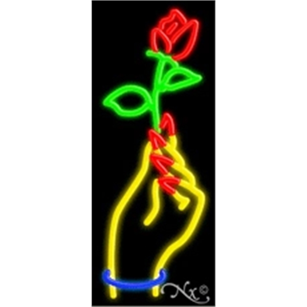 13" x 32" x 3" neon sign, mounted on an unbreakable... from ASI 30442 Above & Beyond Advertising Products / PromoAdLine