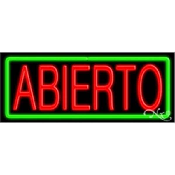 13" x 32" x 3" neon sign, mounted on an unbreakable... from ASI 30442 Above & Beyond Advertising Products / PromoAdLine