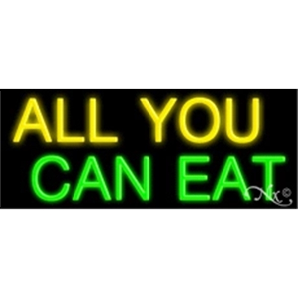 13" x 32" x 3" neon sign, mounted on an unbreakable... from ASI 30442 Above & Beyond Advertising Products / PromoAdLine