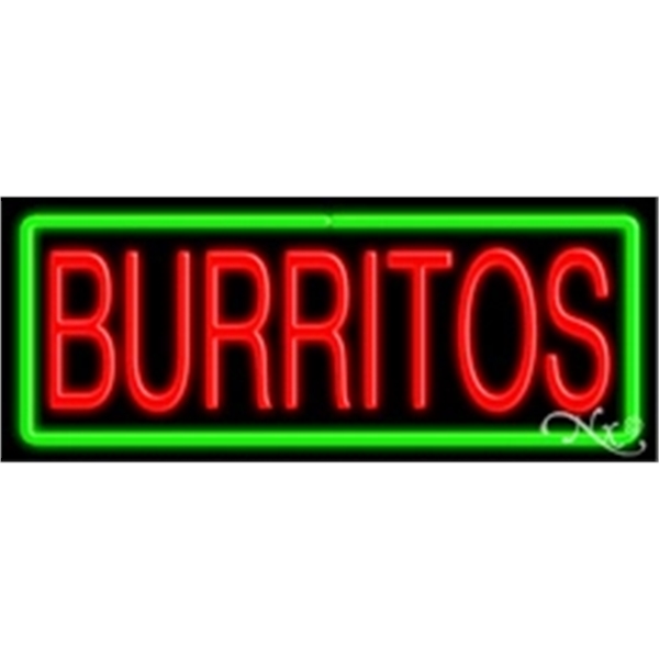 13" x 32" x 3" neon sign, suitable for indoor and... from ASI 30442 Above & Beyond Advertising Products / PromoAdLine