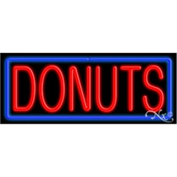 13" x 32" x 3" neon sign, suitable for indoor and... from ASI 30442 Above & Beyond Advertising Products / PromoAdLine