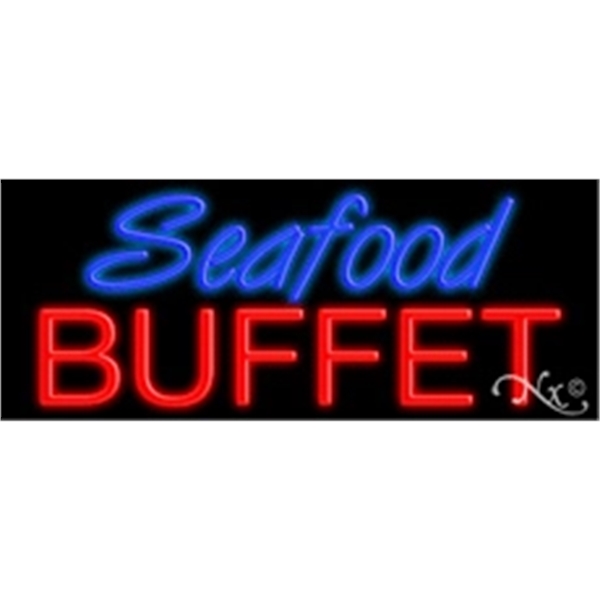 13" x 32" x 3" neon sign, suitable for indoor and... from ASI 30442 Above & Beyond Advertising Products / PromoAdLine