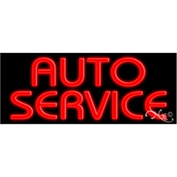 13" x 32" x 3" neon sign, suitable for indoor and... from ASI 30442 Above & Beyond Advertising Products / PromoAdLine