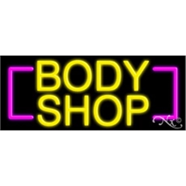 13" x 32" x 3" neon sign, suitable for indoor and... from ASI 30442 Above & Beyond Advertising Products / PromoAdLine