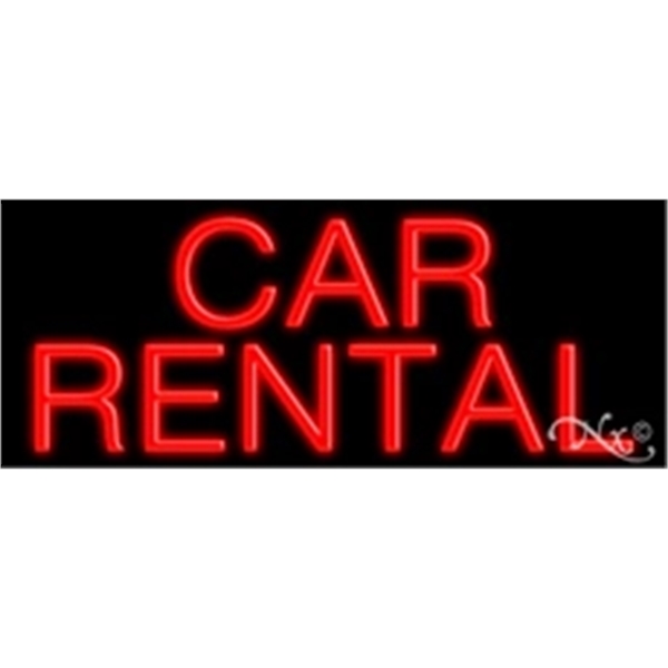 13" x 32" x 3" neon sign, suitable for indoor and... from ASI 30442 Above & Beyond Advertising Products / PromoAdLine