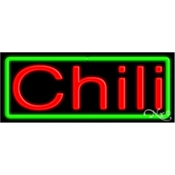 13" x 32" x 3" neon sign, suitable for indoor and... from ASI 30442 Above & Beyond Advertising Products / PromoAdLine