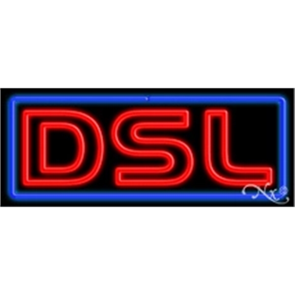 13" x 32" x 3" neon sign, suitable for indoor and... from ASI 30442 Above & Beyond Advertising Products / PromoAdLine