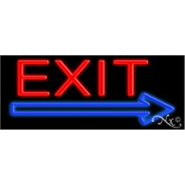 13" x 32" x 3" neon sign, suitable for indoor and... from ASI 30442 Above & Beyond Advertising Products / PromoAdLine