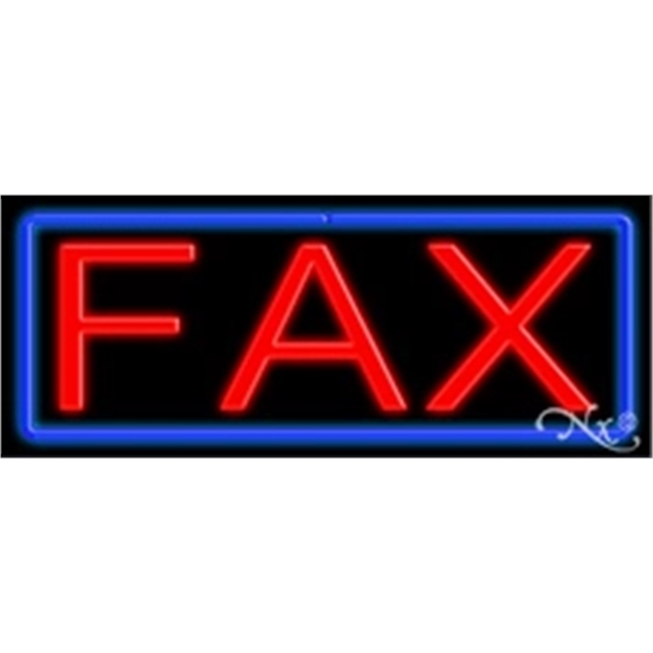 13" x 32" x 3" neon sign, suitable for indoor and... from ASI 30442 Above & Beyond Advertising Products / PromoAdLine