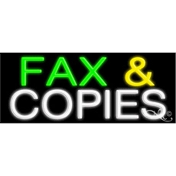 13" x 32" x 3" neon sign, suitable for indoor and... from ASI 30442 Above & Beyond Advertising Products / PromoAdLine