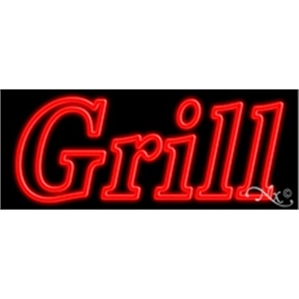 13" x 32" x 3" neon sign, suitable for indoor and... from ASI 30442 Above & Beyond Advertising Products / PromoAdLine