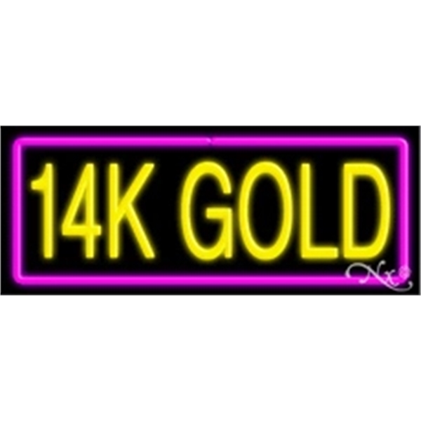 13" x 32" x 3" neon sign, suitable for indoor and... from ASI 30442 Above & Beyond Advertising Products / PromoAdLine