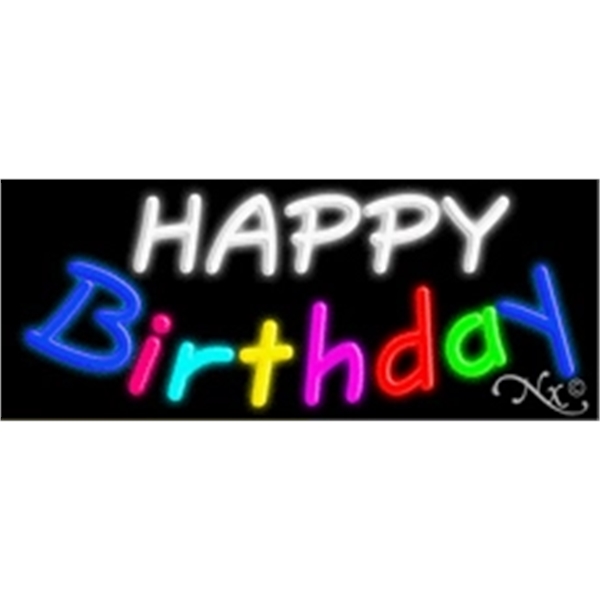 13" x 32" x 3" neon sign, suitable for indoor and... from ASI 30442 Above & Beyond Advertising Products / PromoAdLine