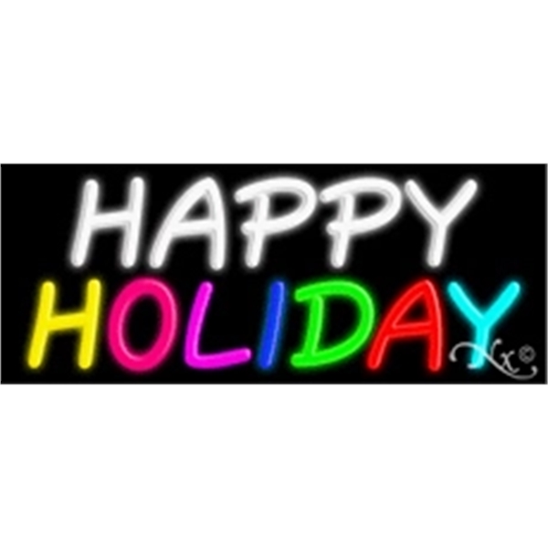 13" x 32" x 3" neon sign, suitable for indoor and... from ASI 30442 Above & Beyond Advertising Products / PromoAdLine