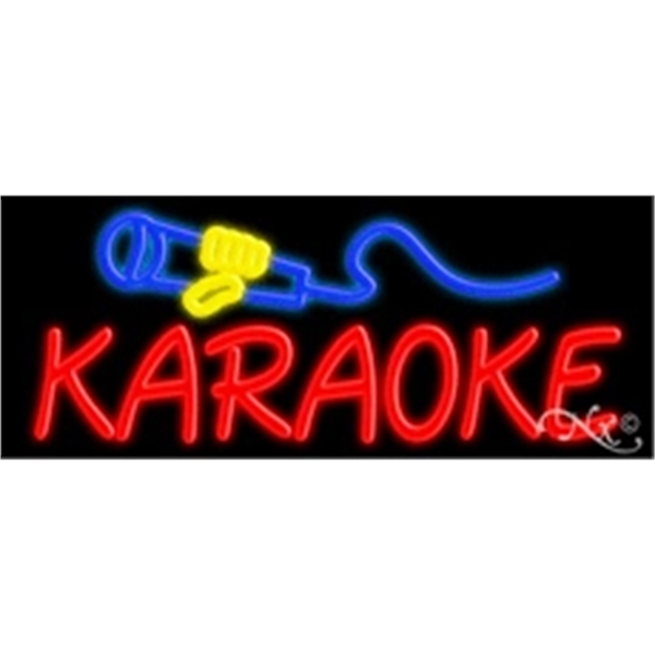 13" x 32" x 3" neon sign, suitable for indoor and... from ASI 30442 Above & Beyond Advertising Products / PromoAdLine