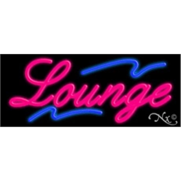 13" x 32" x 3" neon sign, suitable for indoor and... from ASI 30442 Above & Beyond Advertising Products / PromoAdLine