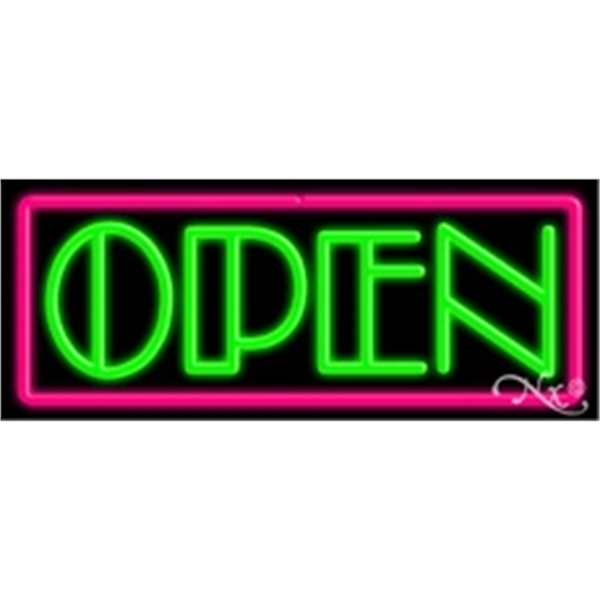 13" x 32" x 3" economic neon sign.... from ASI 30442 Above & Beyond Advertising Products / PromoAdLine