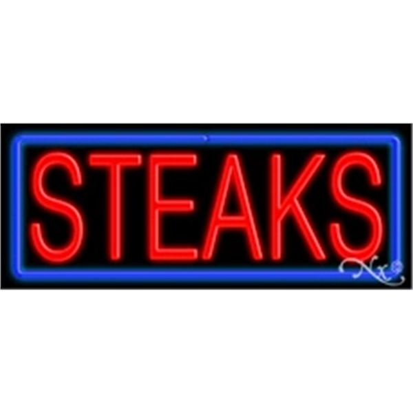 13" x 32" x 3" economic neon sign.... from ASI 30442 Above & Beyond Advertising Products / PromoAdLine