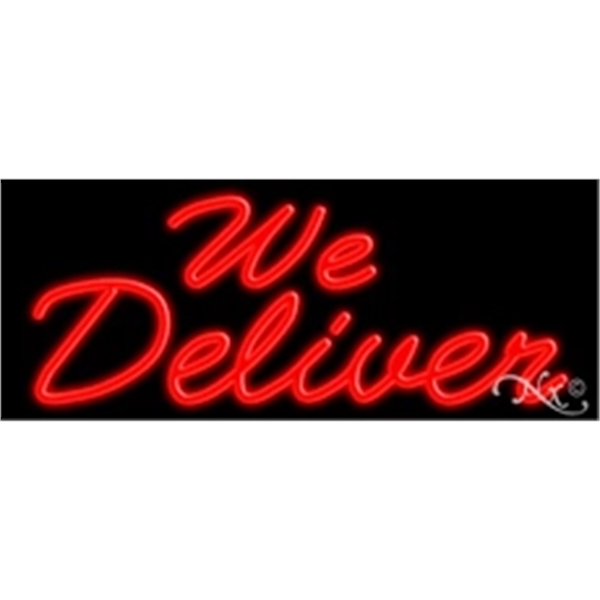 13" x 32" x 3" neon sign, mounted on an unbreakable... from ASI 30442 Above & Beyond Advertising Products / PromoAdLine