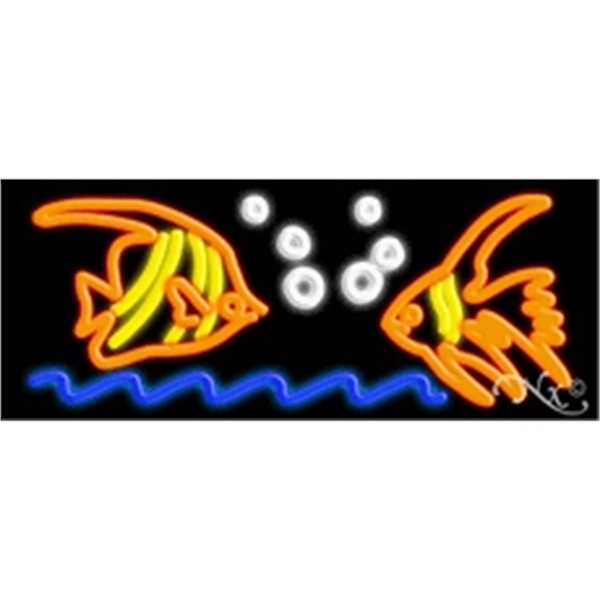 13" x 32" x 3" neon sign, mounted on an unbreakable... from ASI 30442 Above & Beyond Advertising Products / PromoAdLine