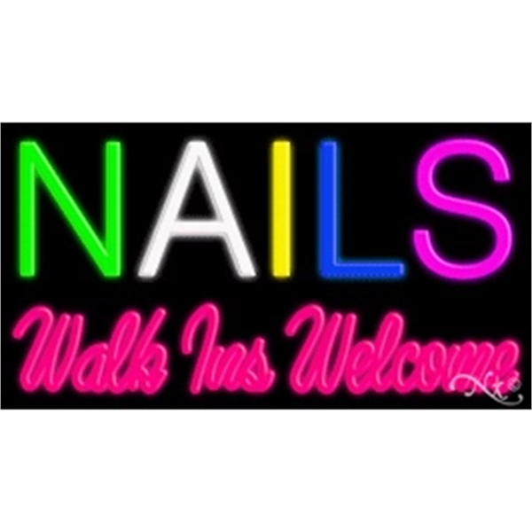 20" x 37" x 3" neon sign, suitable for indoor and... from ASI 30442 Above & Beyond Advertising Products / PromoAdLine