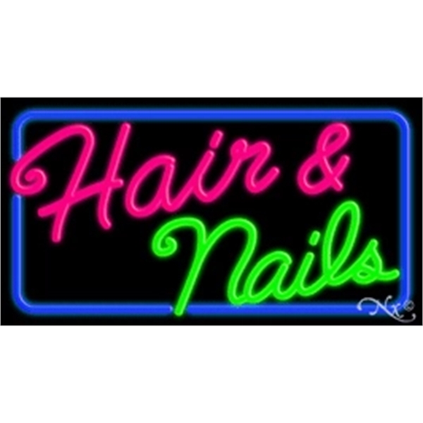 20" x 37" x 3" neon sign, suitable for indoor and... from ASI 30442 Above & Beyond Advertising Products / PromoAdLine