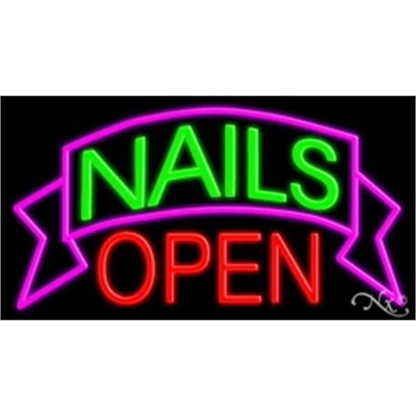 20" x 37" x 3" neon sign, suitable for indoor and... from ASI 30442 Above & Beyond Advertising Products / PromoAdLine