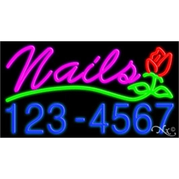 20" x 37" x 3" neon sign, suitable for indoor and... from ASI 30442 Above & Beyond Advertising Products / PromoAdLine