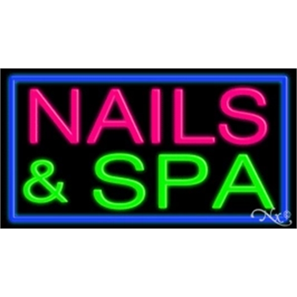 20" x 37" x 3" neon sign, suitable for indoor and... from ASI 30442 Above & Beyond Advertising Products / PromoAdLine