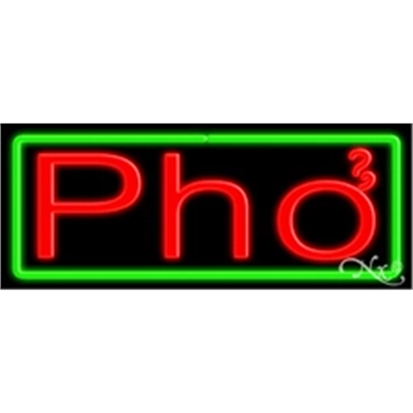 24" x 31" x 3" neon sign, suitable for indoor and... from ASI 30442 Above & Beyond Advertising Products / PromoAdLine