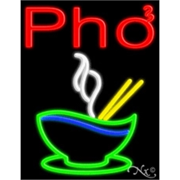 24" x 31" x 3" neon sign, suitable for indoor and... from ASI 30442 Above & Beyond Advertising Products / PromoAdLine