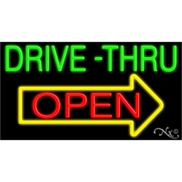 20" x 37" x 3" neon sign, suitable for indoor and... from ASI 30442 Above & Beyond Advertising Products / PromoAdLine