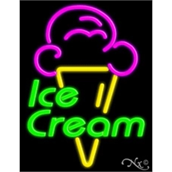 24" x 31" x 3" neon sign, suitable for indoor and... from ASI 30442 Above & Beyond Advertising Products / PromoAdLine