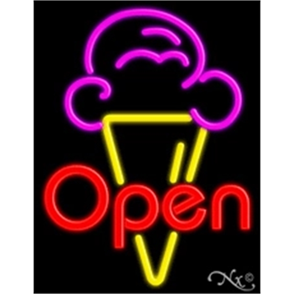 24" x 31" x 3" neon sign, suitable for indoor and... from ASI 30442 Above & Beyond Advertising Products / PromoAdLine