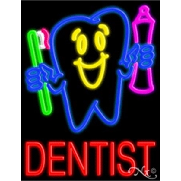 24" x 31" x 3" neon sign, suitable for indoor and... from ASI 30442 Above & Beyond Advertising Products / PromoAdLine