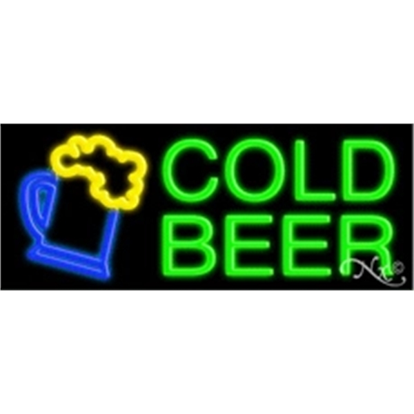 24" x 31" x 3" neon sign, suitable for indoor and... from ASI 30442 Above & Beyond Advertising Products / PromoAdLine