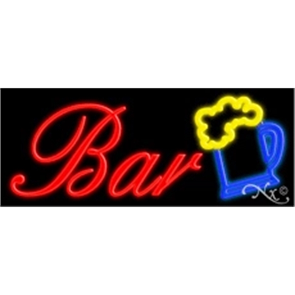 13" x 32" x 3" economic neon sign.... from ASI 30442 Above & Beyond Advertising Products / PromoAdLine