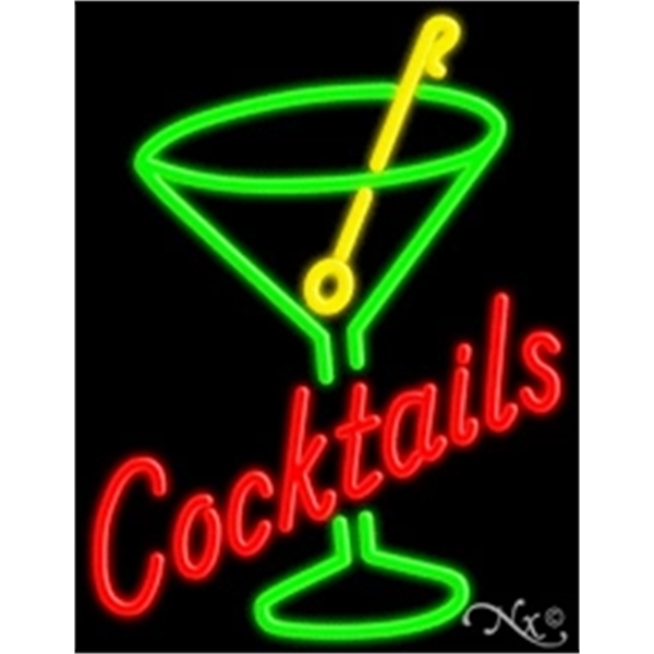 24" x 31" x 3" neon sign, suitable for indoor and... from ASI 30442 Above & Beyond Advertising Products / PromoAdLine