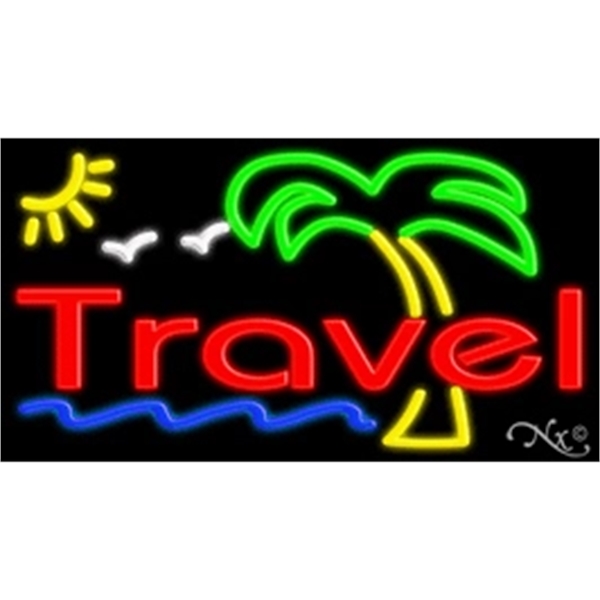 20" x 37" x 3" neon sign, mounted on an unbreakable... from ASI 30442 Above & Beyond Advertising Products / PromoAdLine