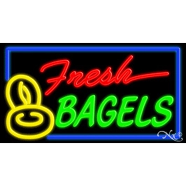 20" x 37" x 3" neon sign, mounted on an unbreakable... from ASI 30442 Above & Beyond Advertising Products / PromoAdLine