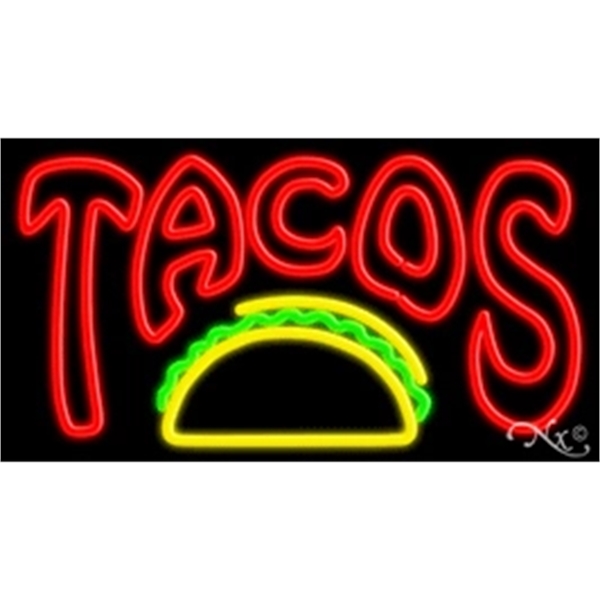 20" x 37" x 3" neon sign, mounted on an unbreakable... from ASI 30442 Above & Beyond Advertising Products / PromoAdLine