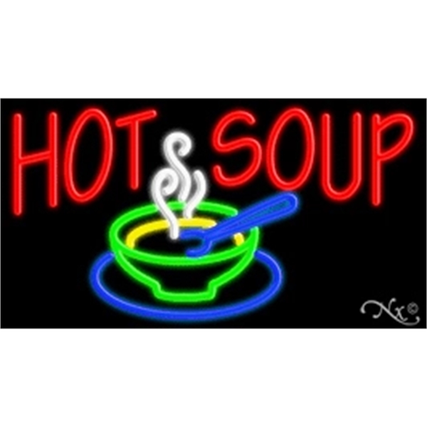 20" x 37" x 3" neon sign, mounted on an unbreakable... from ASI 30442 Above & Beyond Advertising Products / PromoAdLine